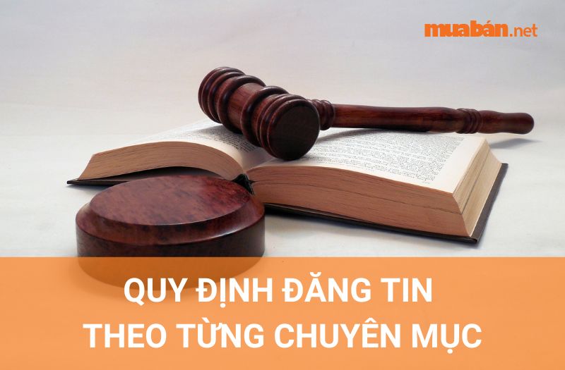 Quy định đăng tin theo từng chuyên mục