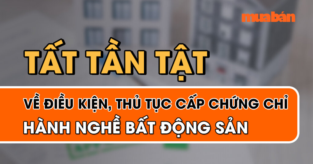 Chứng chỉ hành nghề bất động sản